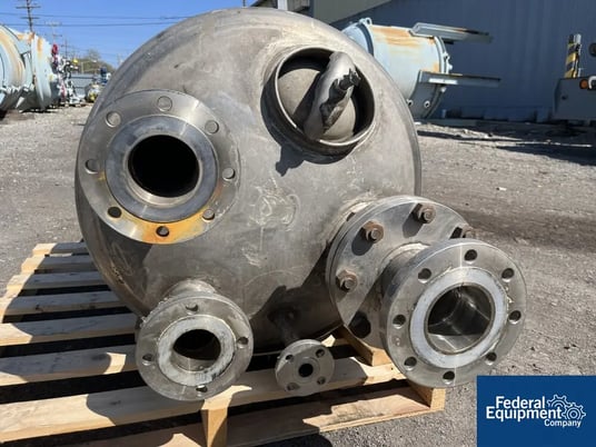 70 gallon Cedarapids-Pafco Recevier Tank, 316L Stainless Steel, 30" diameter x 21" straight side, dish top & - Image 6