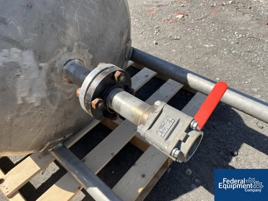 70 gallon Cedarapids-Pafco Recevier Tank, 316L Stainless Steel, 30" diameter x 21" straight side, dish top & - Image 8