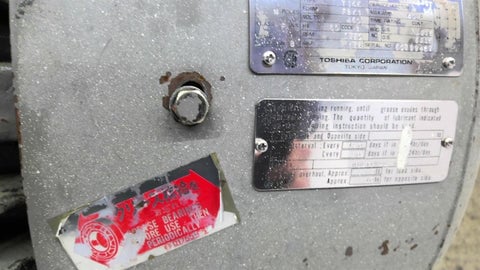 150 HP 1800 RPM Toshiba TIKK FBK1, Frame 445T, 4P, 460 Volts - Image 3