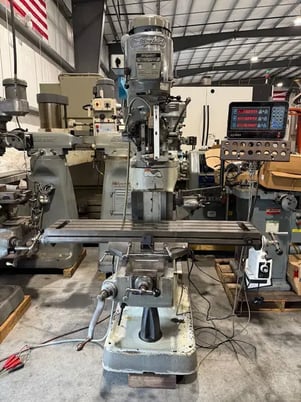 Bridgeport #Series-1, vertical mill, 9" x48"tbl., 2 HP, 32.5"X, 12" Y, 16" Z, 60-4200 RPM, R-8, AcuRite - Image 1