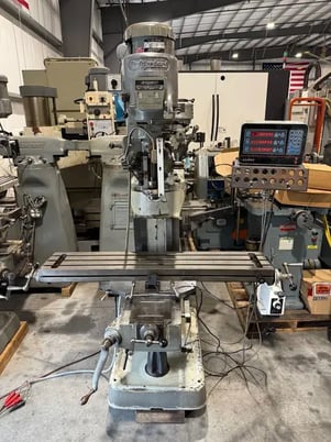 Bridgeport #Series-1, vertical mill, 9" x48"tbl., 2 HP, 32.5"X, 12" Y, 16" Z, 60-4200 RPM, R-8, AcuRite - Image 2
