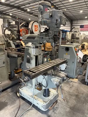 Bridgeport #Series-1, vertical mill, 9" x48"tbl., 2 HP, 32.5"X, 12" Y, 16" Z, 60-4200 RPM, R-8, AcuRite - Image 3