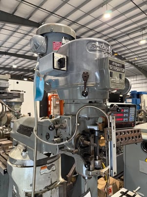 Bridgeport #Series-1, vertical mill, 9" x48"tbl., 2 HP, 32.5"X, 12" Y, 16" Z, 60-4200 RPM, R-8, AcuRite - Image 6