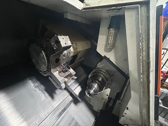 Mazak #QTN-200MS, CNC lathe, Mazatrol 640T Nexus Control, 26.4" swing, 21.2" centers, 8" chuck, 2.5" bar, 2005 - Image 6