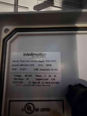 Intellimotion, Water Tank, w/ 460VAC Single Tank Controller Pumps & Manifold, 4X UL, 2017 - Image 2