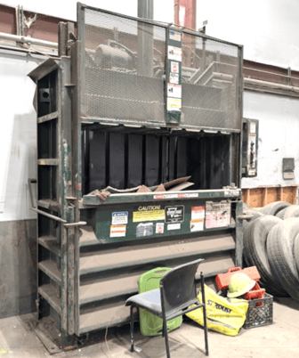 Marathon #V-7230 HD downstroke baler, 72" W x 30" D x 48" H bale, 72" W x 25" H feed opening, 10 HP - Image 1