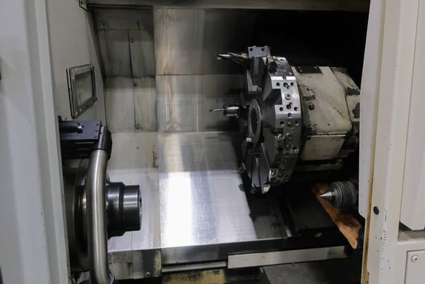 Okuma #Genos-L400, 2-Axis CNC turning center lathe, OSP-P300L-R, 20.4" swing, 19.6" centers, 10" chuck, 3.1" - Image 3