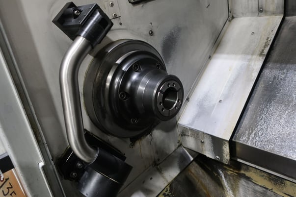 Okuma #Genos-L400, 2-Axis CNC turning center lathe, OSP-P300L-R, 20.4" swing, 19.6" centers, 10" chuck, 3.1" - Image 4