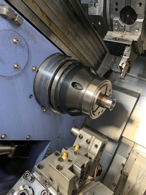Daewoo Doosan #Puma-TT1300SYY, CNC lathe, 6.8" swing, 1.8" bar, 6.89" dia., 5" lgth, Edge Rebel-VS65LE - Image 9