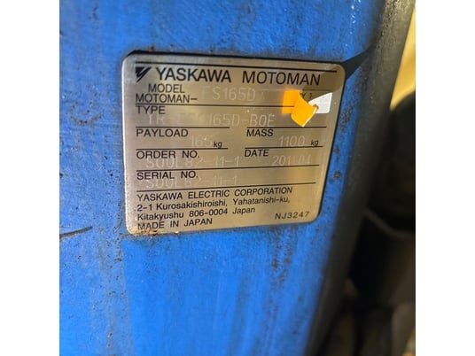 Yaskawa, Motoman ES165D, articulated robot, 2651mm reach, 165 kg, 6 axes, 2011 (2 available) - Image 6