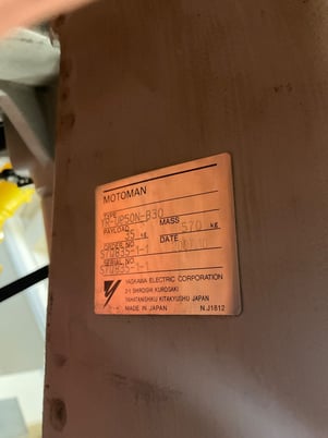 Yaskawa, Motoman HP50-35, articulated robot, 2538mm reach, 35kg, 6 axes, 2007 - Image 4