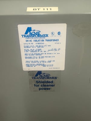 93 KVA 460 Delta Primary, 460Y/266 Secondary, Acme Transformer DTGB0934S - Image 2