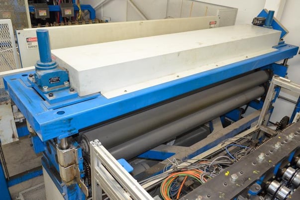 53" wide x 99" long, GED #MHMO355013S624T00000, Heated Roller Press, 6" x 88" rolls, 480 V., 2008 - Image 3