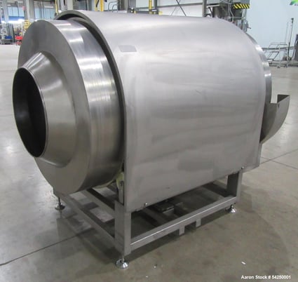 Coating Drum, 19" diameter x 66" L, Stainless Steel (3 available) - Image 3