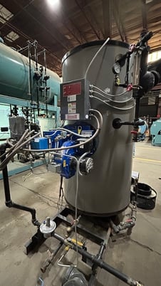 40 HP Lattner Boiler Works, vertical boiler with boiler feed tank, Natural gas, 2023, ready to ship - Image 4