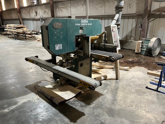 Grizzly #G0504, 16" Horizontal Resaw w/ Return Conveyor, 7300 RPM, 180" x 1" blade, 61 FPM - Image 1