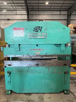 35 Ton, Piranha #3506, hydraulic press brake, 6' overall, 62" between housing, 4" stroke, 1-Axis CNC Back - Image 8