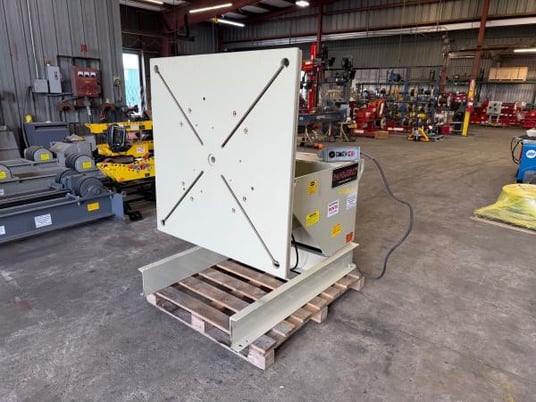 4500 lb. Pandjiris #45-12AB, welding positioner, variable speed rotation, powered gear tilt, hand/foot - Image 1