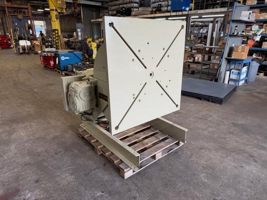 4500 lb. Pandjiris #45-12AB, welding positioner, variable speed rotation, powered gear tilt, hand/foot - Image 5