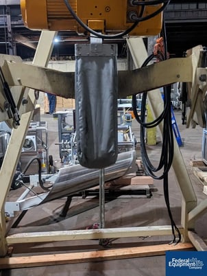 NBE, Bulk Bag Unloading Stand, w/Bag Hanger & Electric Hoist, 3800 lbs. capacity, 20 cu.ft. Receiver, 4" - Image 8