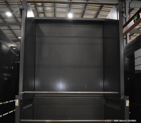 NBE, Bulk Tote Container Unloader, w/ Powered Roller & Cleated Incline Conveyor - Image 7