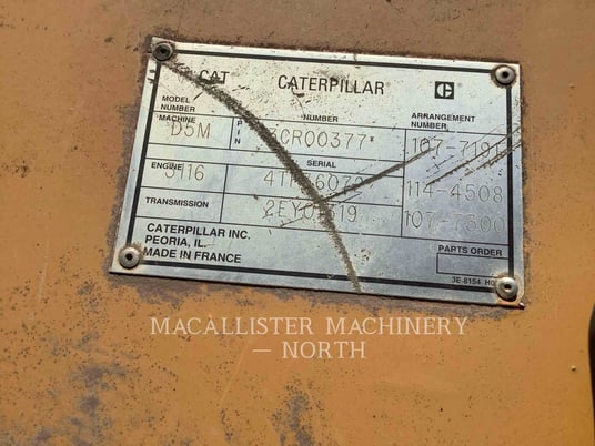 Caterpillar D5ML, Crawler Dozer, 11663 hours, S/N: 3CR00377, 1997 - Image 6