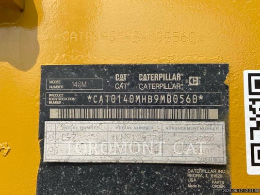 Caterpillar 140M, Motor Grader, 13085 hours, S/N: B9M00560, 2008 - Image 5