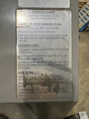 Econoline, abrasive blast cabinet, 5-120 psi - Image 8