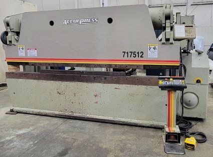 175 Ton, Accurpress #717512, cnc hydraulic brake, 10'-4" between housing, 10" throat, 144" Bed and Ram - Image 1