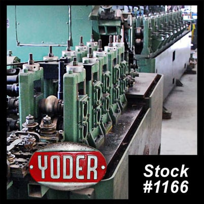 1/2" Yoder #W15, ERW, reducing mill, 9-pass (W15), f/refig.tubes, 2500 lb.dbl.unc, #1166 - Image 1