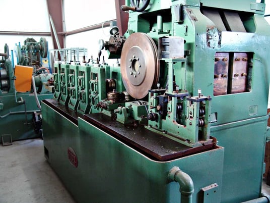 1/2" Yoder #W15, ERW, reducing mill, 9-pass (W15), f/refig.tubes, 2500 lb.dbl.unc, #1166 - Image 6