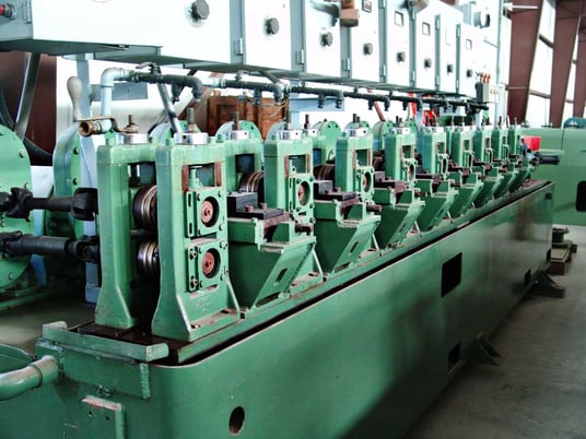 1/2" Yoder #W15, ERW, reducing mill, 9-pass (W15), f/refig.tubes, 2500 lb.dbl.unc, #1166 - Image 10