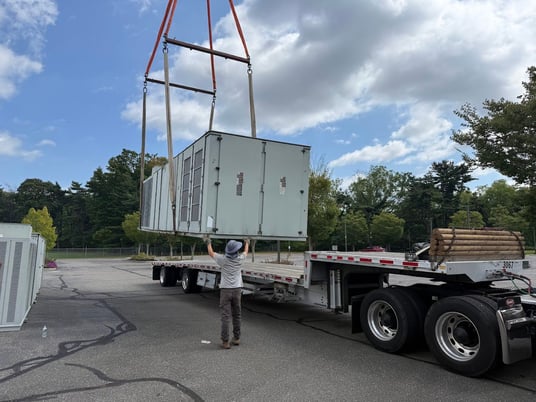 55 Ton, Trane Intellipak #SLHLF5540KNDESAE11A, hot water heat or cooling only, unused, 2013 - Image 3