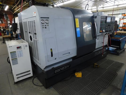 Ganesh #Cyclone-52TTMY, 8-Axis CNC Lathe, 5.94" X, 17.32" Z, 14.9" swing over bed, 36" between centers, 7.48" - Image 1