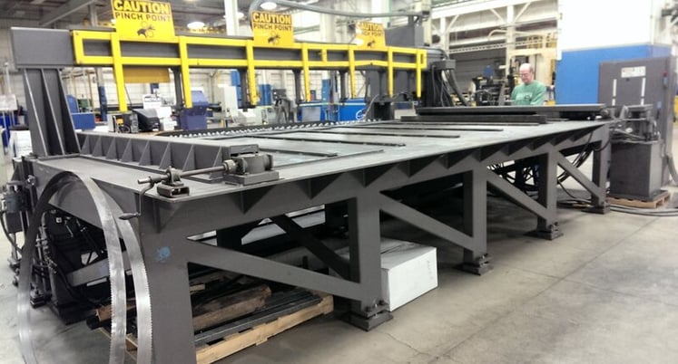 Tannewitz #3000MH8, 144" x 8", vertical band, extra blades, hyd.holddown, 30" wheel, 1993 - Image 1