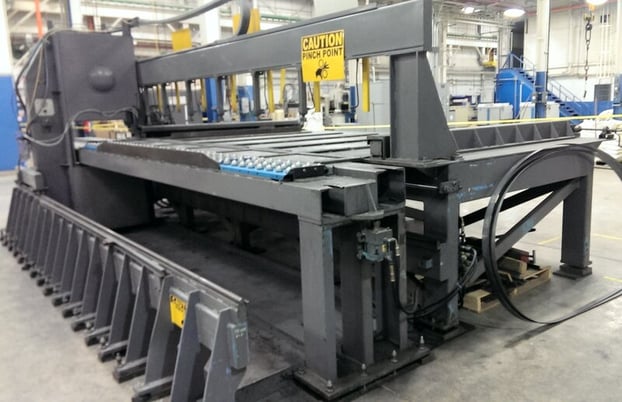 Tannewitz #3000MH8, 144" x 8", vertical band, extra blades, hyd.holddown, 30" wheel, 1993 - Image 2