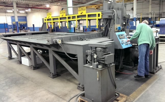 Tannewitz #3000MH8, 144" x 8", vertical band, extra blades, hyd.holddown, 30" wheel, 1993 - Image 4