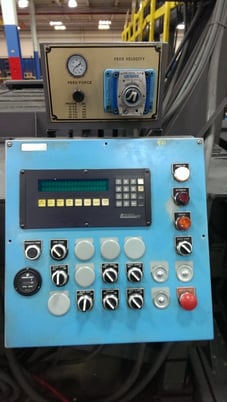 Tannewitz #3000MH8, 144" x 8", vertical band, extra blades, hyd.holddown, 30" wheel, 1993 - Image 5