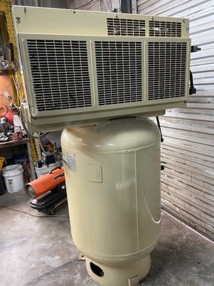 35.8 cfm, 175 psi, Ingersoll-Rand #T-30, vertical air compressor, 10 HP, 120 gallon tank, all the extras - Image 2