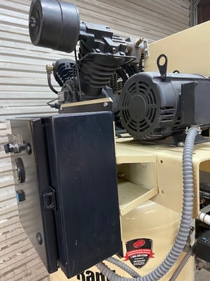 35.8 cfm, 175 psi, Ingersoll-Rand #T-30, vertical air compressor, 10 HP, 120 gallon tank, all the extras - Image 3