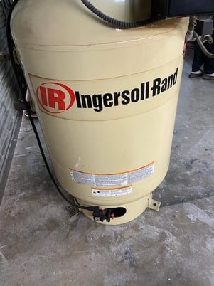 35.8 cfm, 175 psi, Ingersoll-Rand #T-30, vertical air compressor, 10 HP, 120 gallon tank, all the extras - Image 5