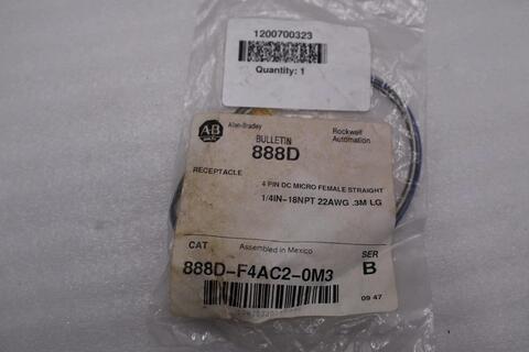 New Allen-Bradley allen bradley 888d-f4ac2-0m3 ser. b stock h1531a - Image 2