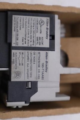 New open box Allen-Bradley 193-t1aa80 allen bradley overload relay 0.55-0.80a stk k2106cc - Image 2