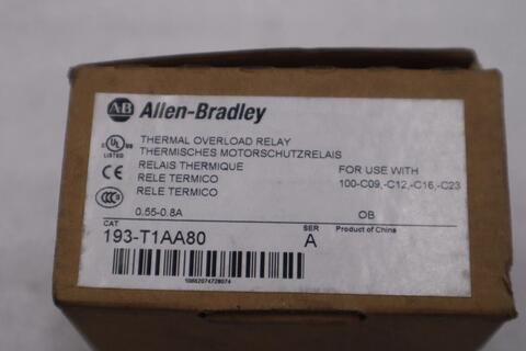 New open box Allen-Bradley 193-t1aa80 allen bradley overload relay 0.55-0.80a stk k2106cc - Image 3