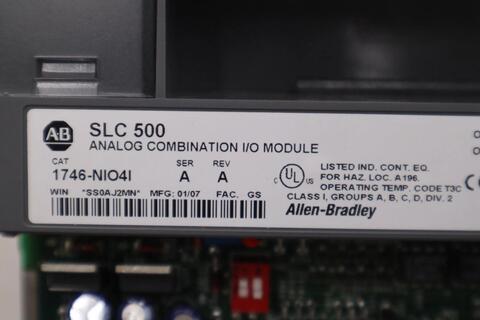 Allen-Bradley Bradley 1746-NIO4I SLC 500 Analog Output Module - NEW - STOCK 5187CC - Image 3