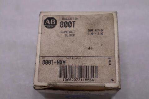 NEW OPEN BOX Allen-Bradley Allen Bradley 800T-NXM Ser. C Contact Block STOCK K-766CC - Image 2