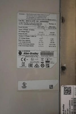Allen-Bradley BRADLEY 20G1AND125JA0NNNNN PowerFlex 755 AC Drive 100 HP - STOCK CC105 - Image 4