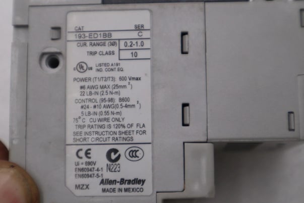 Allen-Bradley 193-Ed1Bb 600V 150A Electronic Overload Relay AB STOCK H1518A - Image 2