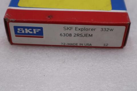 LOT OF 2 -- NEW SKF 6308 2RSJEM Deep Groove Radial Bearing STK L217CC - Image 2