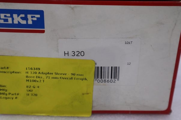 New open box skf h320 adaptor sleeve stock 5708cc - Image 3